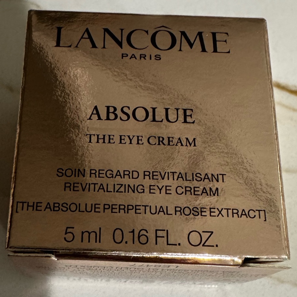 Lancome Absolue Eye Cream 5 ML - Luxurious Gold - Picture 2 of 10